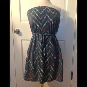 Strapless summer dress